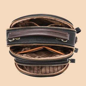 FlexiLuxe – Multi-Compartment PU Leather Handbag
