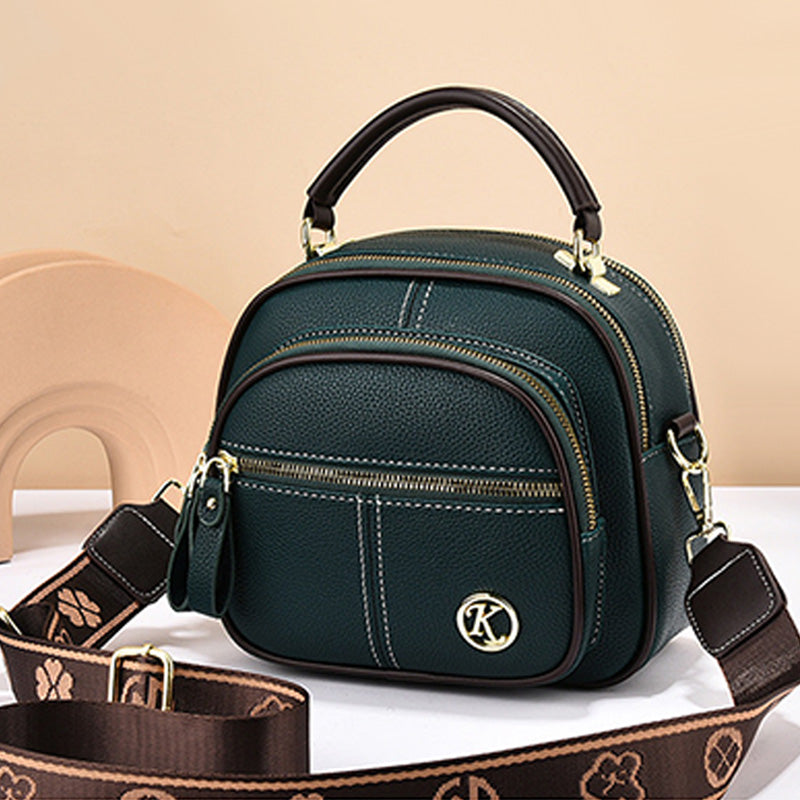 FlexiLuxe – Multi-Compartment PU Leather Handbag