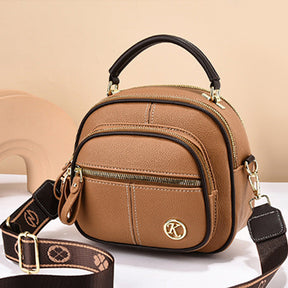 FlexiLuxe – Multi-Compartment PU Leather Handbag