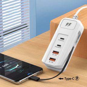 PowerHub – 66W Fast Charging Socket(2PD+2USB)