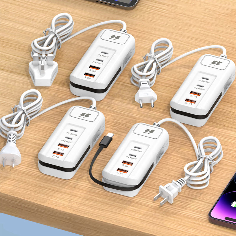 PowerHub – 66W Fast Charging Socket(2PD+2USB)