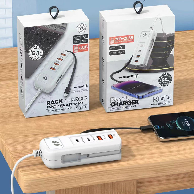 PowerHub – 66W Fast Charging Socket(2PD+2USB)