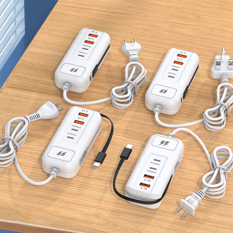 PowerHub – 66W Fast Charging Socket(2PD+2USB)