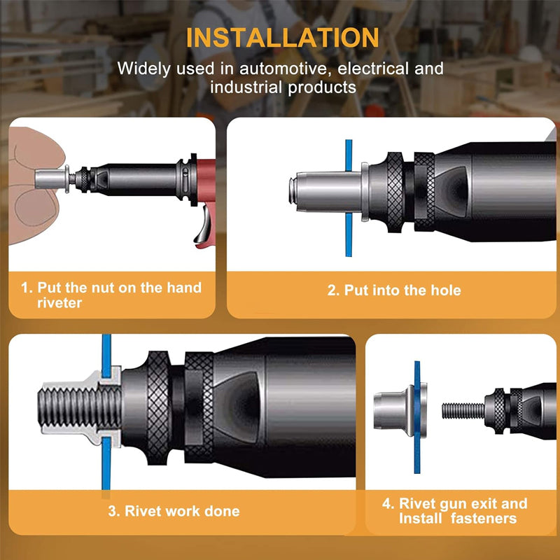 FixPro – Threaded Insert Nut Rivet Nuts Set