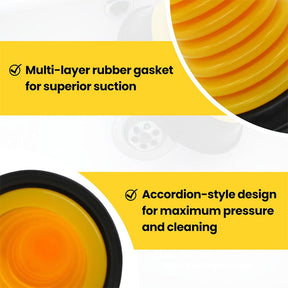 FlowForce – Powerful Mini Plunger for Sink Drains