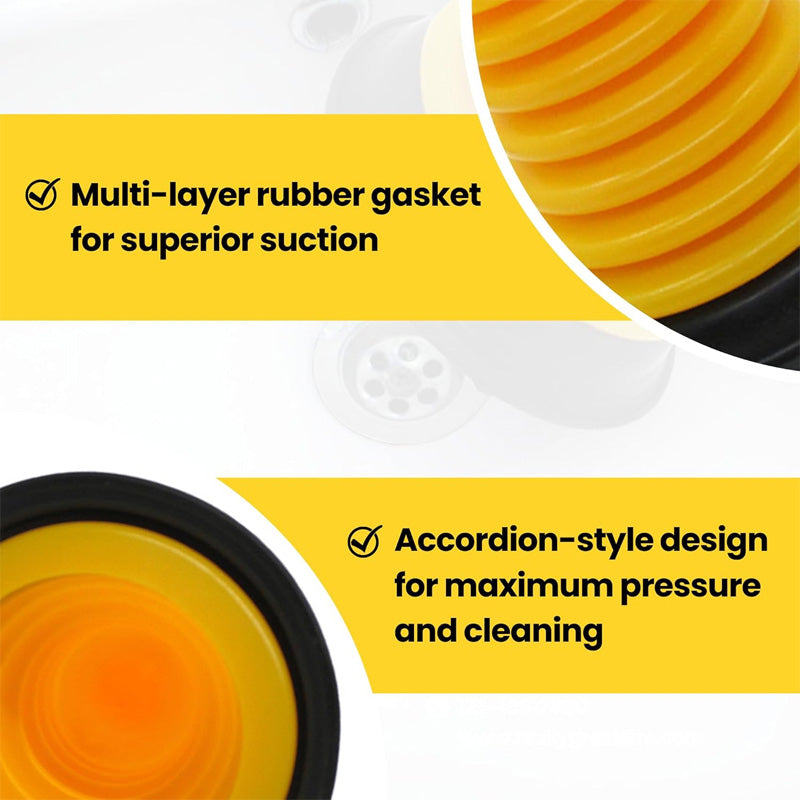 FlowForce – Powerful Mini Plunger for Sink Drains