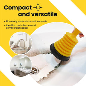 FlowForce – Powerful Mini Plunger for Sink Drains