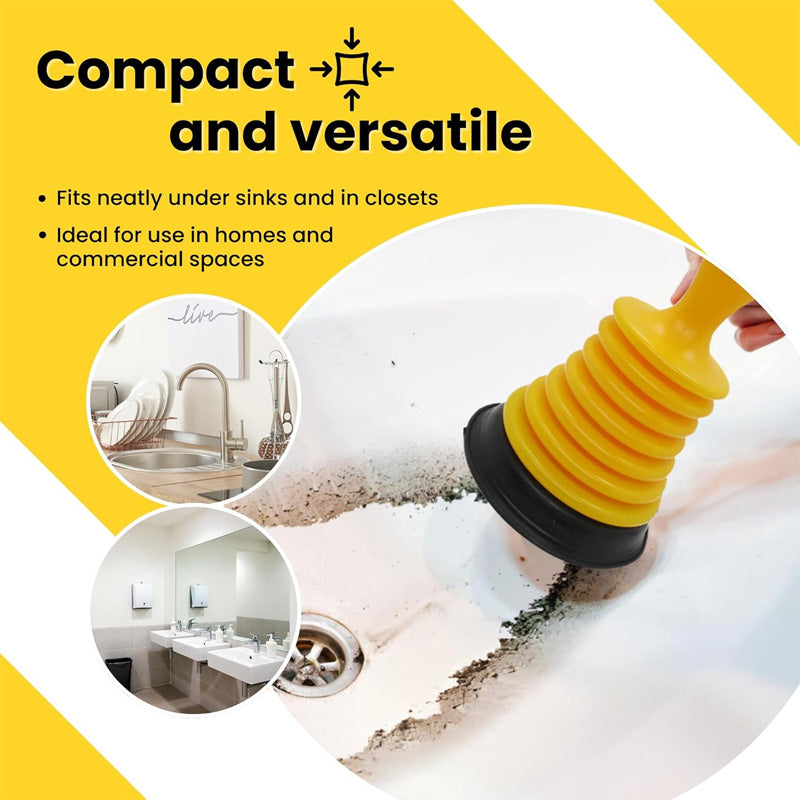 FlowForce – Powerful Mini Plunger for Sink Drains