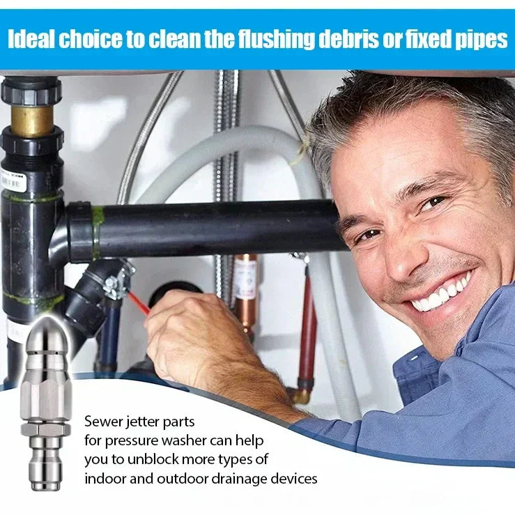 RapidFlush - Safe & Efficient Pipe Cleaning Nozzle