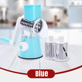 SliceForge – Multifunctional Manual Rotary Grater & Chopper
