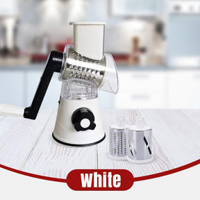 SliceForge – Multifunctional Manual Rotary Grater & Chopper