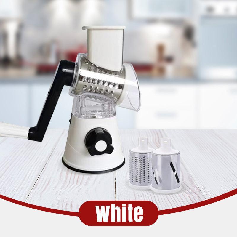 SliceForge – Multifunctional Manual Rotary Grater & Chopper