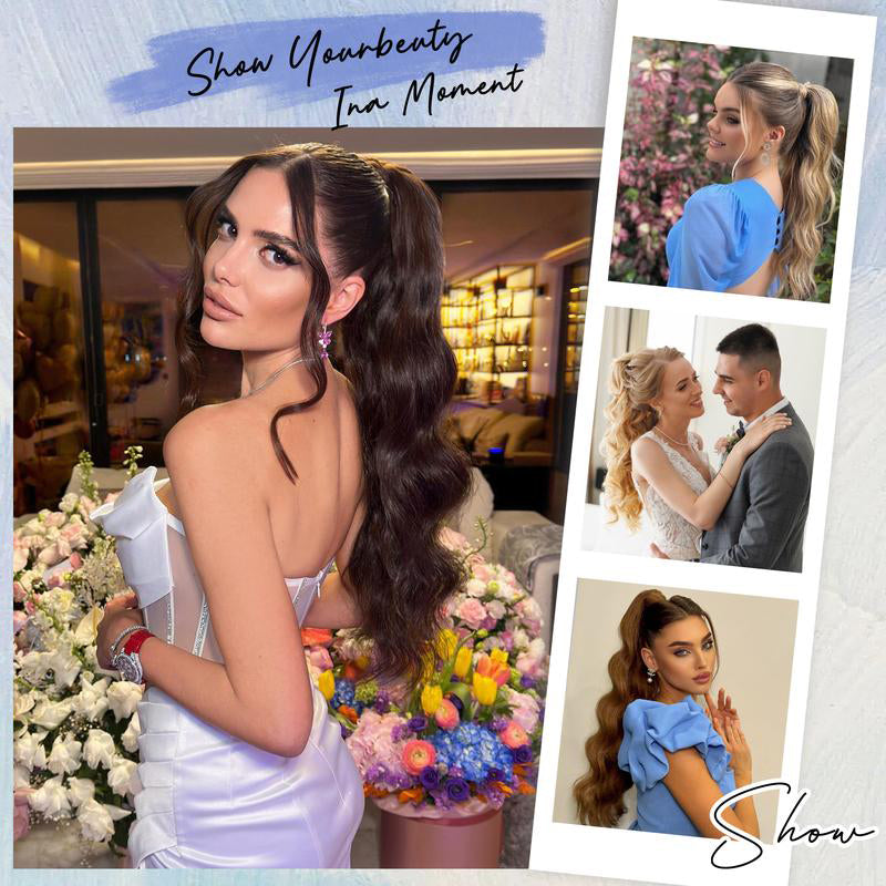 LunaLocks – Glamorous Wave Ponytail Extension