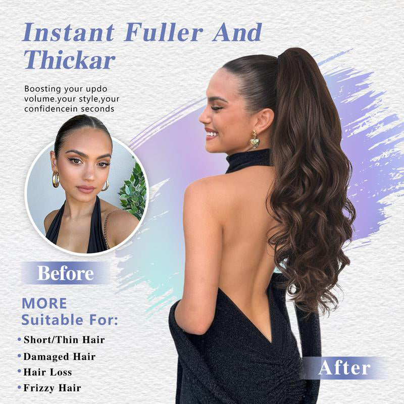 LunaLocks – Glamorous Wave Ponytail Extension