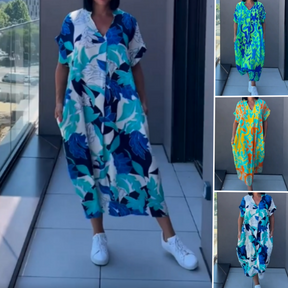 BloomEssence – Women's Printed Comfort Dress