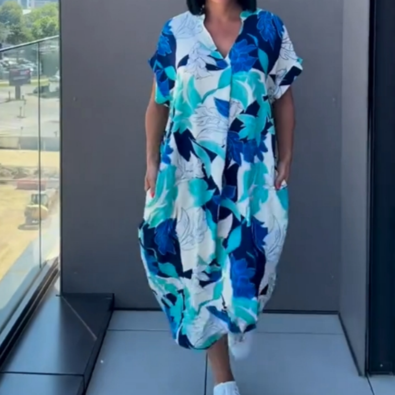 BloomEssence – Women's Printed Comfort Dress