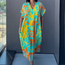 BloomEssence – Women's Printed Comfort Dress