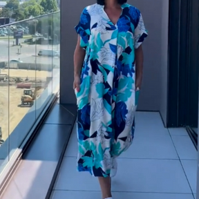 BloomEssence – Women's Printed Comfort Dress