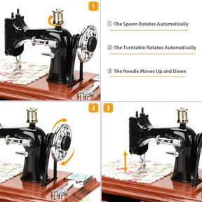 SewMelody – Wooden Sewing Machine Music Box