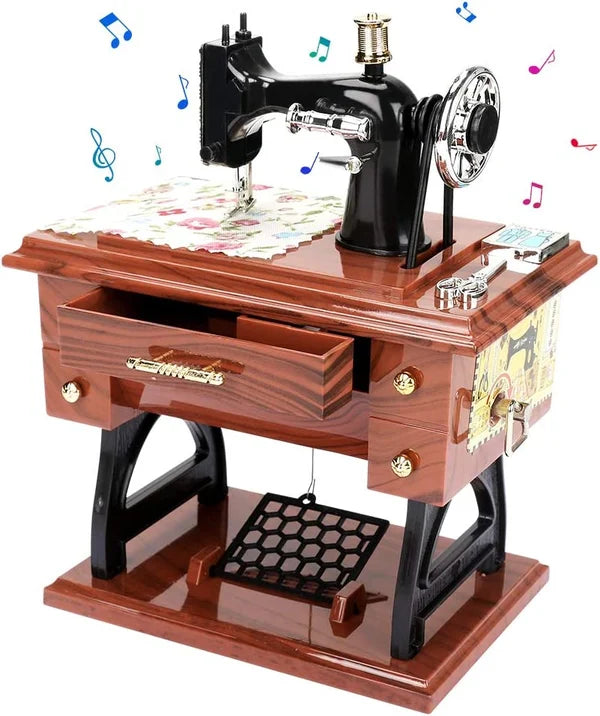 SewMelody – Wooden Sewing Machine Music Box