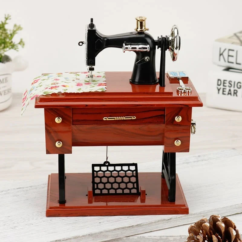 SewMelody – Wooden Sewing Machine Music Box
