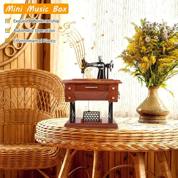 SewMelody – Wooden Sewing Machine Music Box