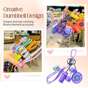 FitCharm – Creative Fitness Themed Keychain