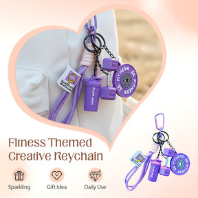 FitCharm – Creative Fitness Themed Keychain