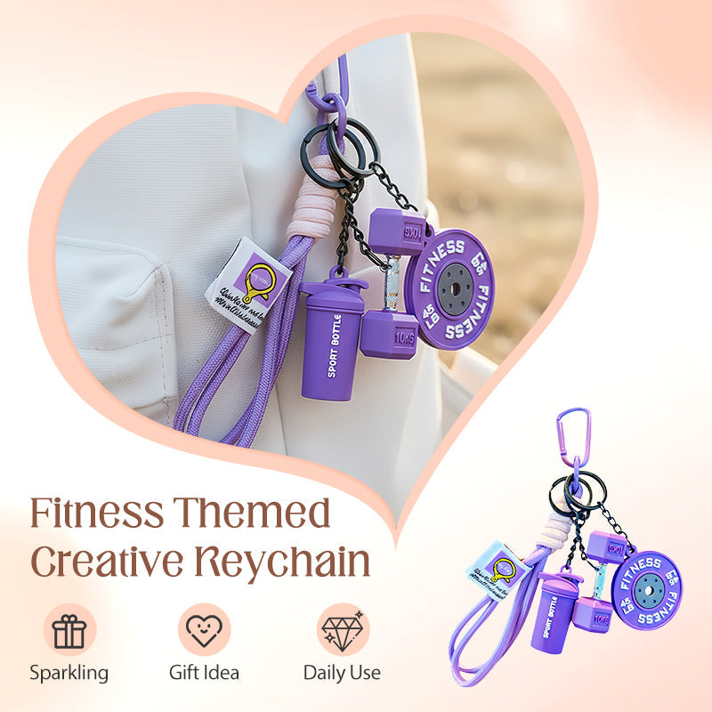 FitCharm – Creative Fitness Themed Keychain