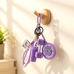 FitCharm – Creative Fitness Themed Keychain
