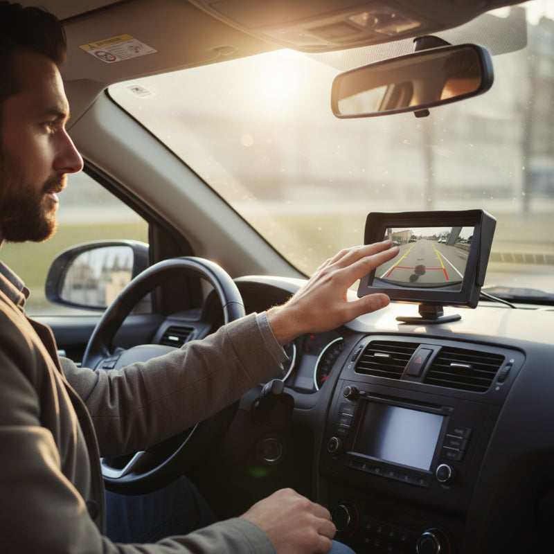 VisionRide – Smart Car Display with Auto Reverse Feature