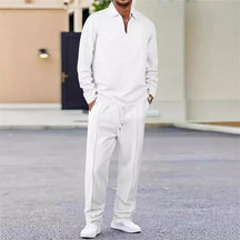 UrbanEase – Breathable Waffle Knit Lounge Set for Men
