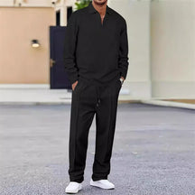 UrbanEase – Breathable Waffle Knit Lounge Set for Men