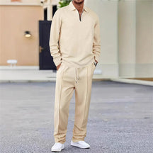 UrbanEase – Breathable Waffle Knit Lounge Set for Men