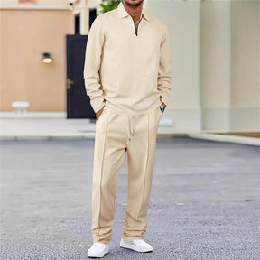 UrbanEase – Breathable Waffle Knit Lounge Set for Men