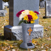 EverGlow -  Memorial Vase Solar Cemetery Flower Holder