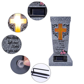 EverGlow -  Memorial Vase Solar Cemetery Flower Holder