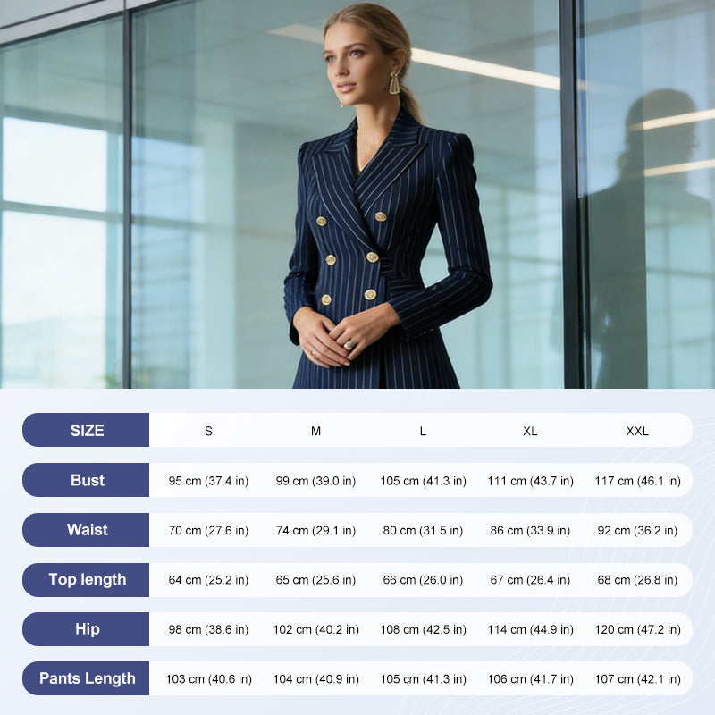 BossEra – Women’s Tailored Pinstripe Suit