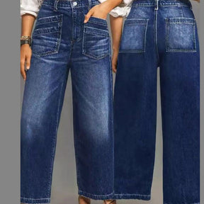 SculptFit – Tummy Control Wide-Leg Jeans