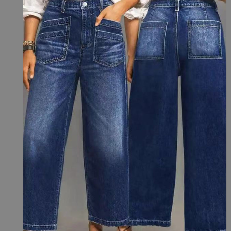 SculptFit – Tummy Control Wide-Leg Jeans