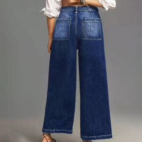 SculptFit – Tummy Control Wide-Leg Jeans