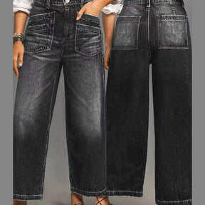 SculptFit – Tummy Control Wide-Leg Jeans