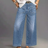 SculptFit – Tummy Control Wide-Leg Jeans
