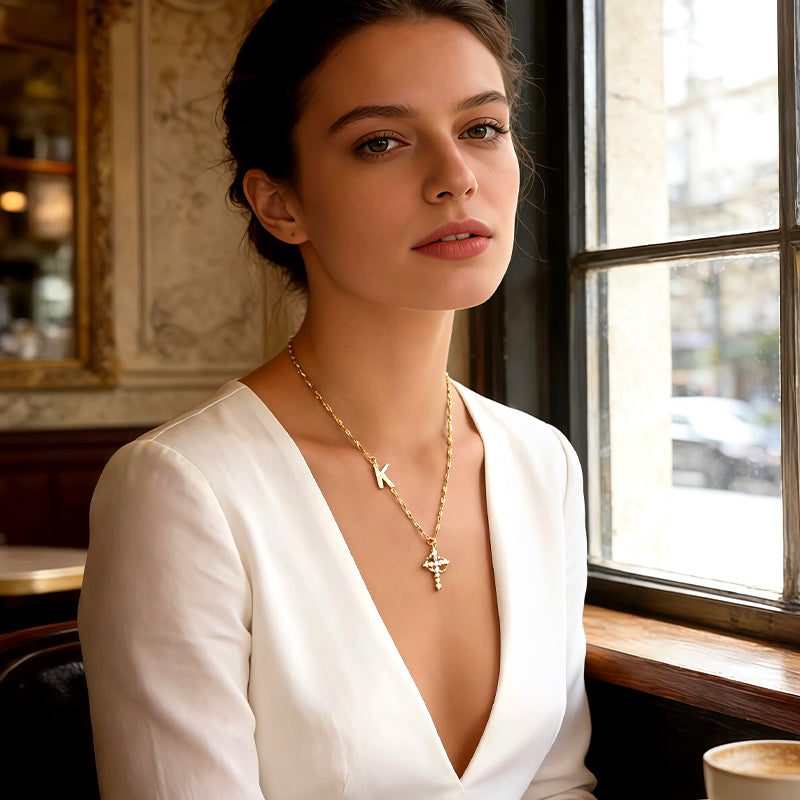 CrossWhisper – Elegant Faith Necklace