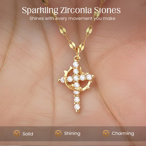 CrossWhisper – Elegant Faith Necklace