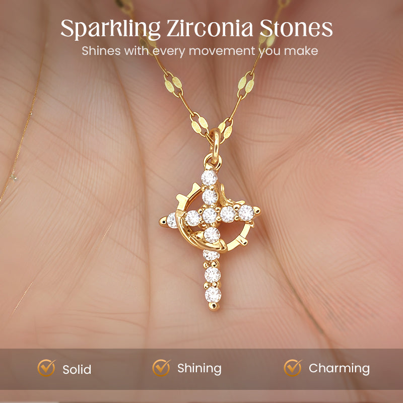 CrossWhisper – Elegant Faith Necklace