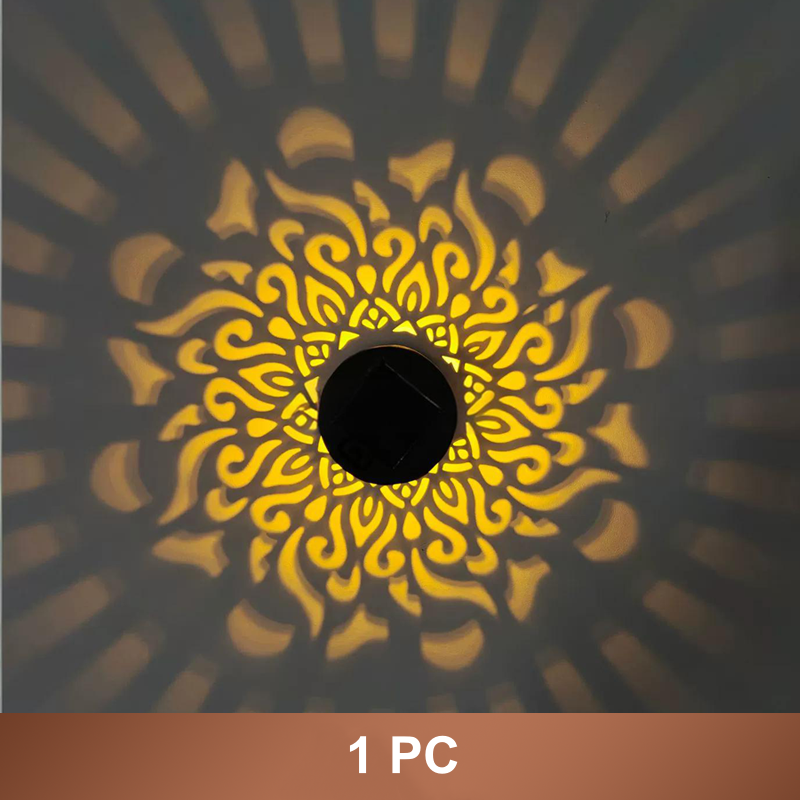 SunMandala – Warm Amber Projection Lamp