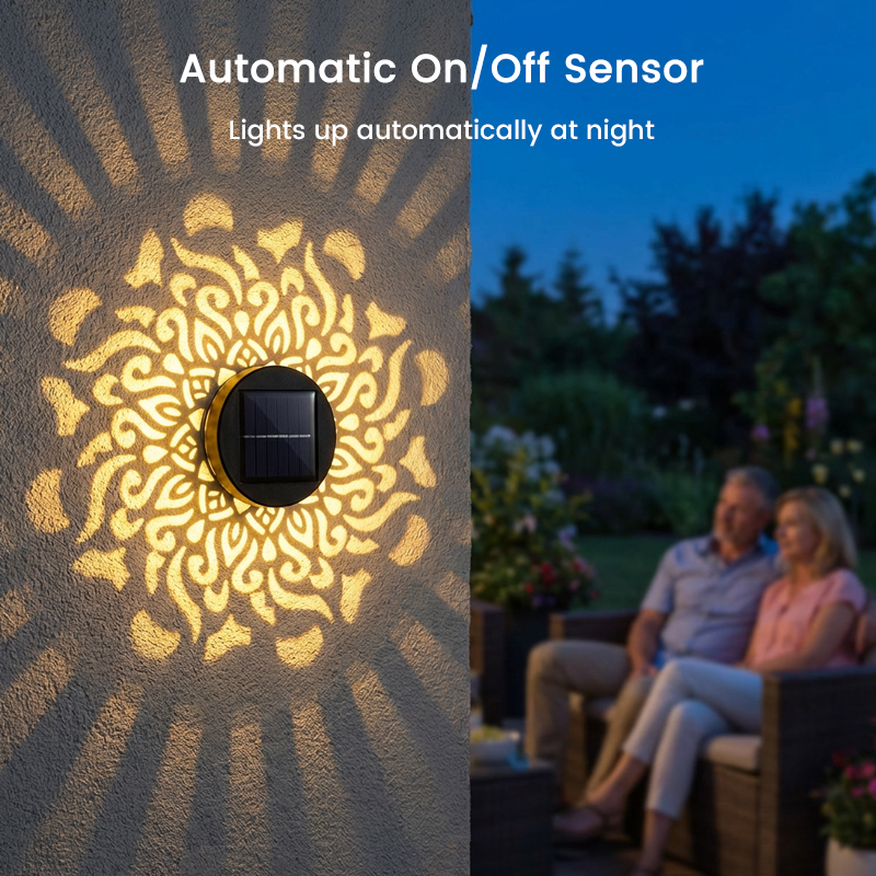 SunMandala – Warm Amber Projection Lamp