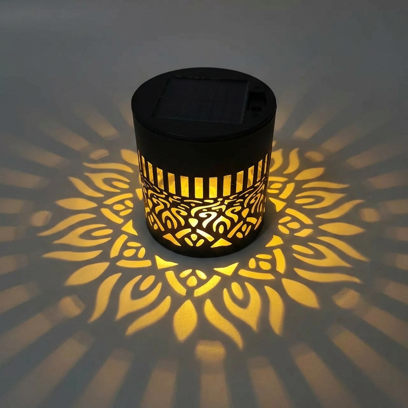 SunMandala – Warm Amber Projection Lamp