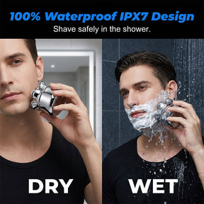 HydroCut – Waterproof Electric Rotary Shaver